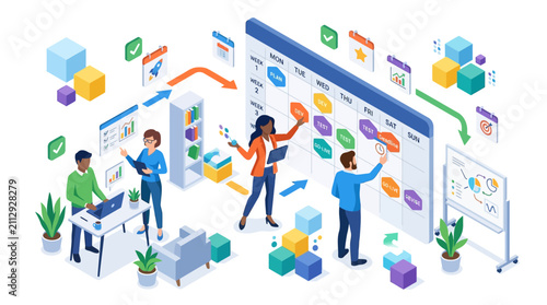Team Planning Project Schedule Calendar Management Business Strategy