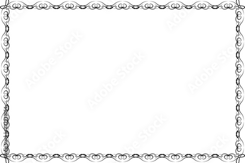 Simple Frame, Amazing Frame and Unique Border Frame, Black Color Frame with White Background, Unique Art Design Work