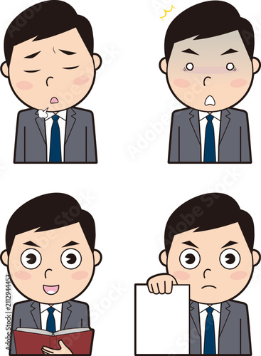 Plakat 男性会社員⑧