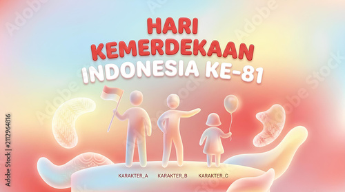 Indonesian Independence Day 81st anniversary celebration graphic.
