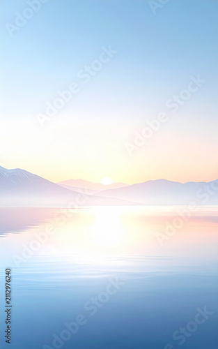 Japanese Aesthetic Minimal Landscape Background (AI Generated)