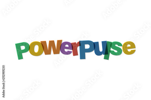 Colorful hand drawn style text logo isolated on a black background