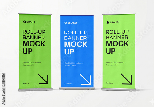 Roll-Up Banner PSD Mockup Bundle