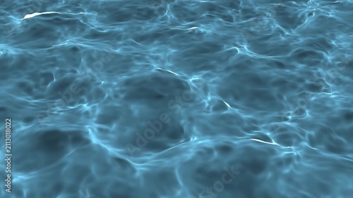 water pool surface caustic reflection pattern light texture background blue footage animation motion clear summer swimming