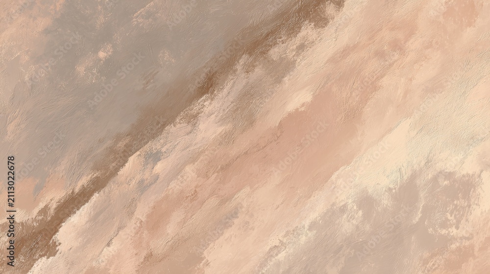 Fototapeta premium Soft Earthy Hues with Gentle Brush Strokes Creating a Calming Abstract Canvas Background for Artistic Creativity