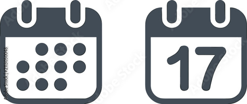 Calendar Date Icon Set Collection