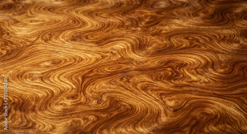 Golden wood grain pattern with warm caramel and toffee swirls