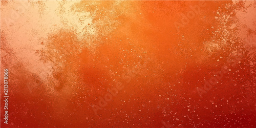 Cuadro en lienzo Grunge Abstract fiery orange textured background with soft glowing light and subtle particles