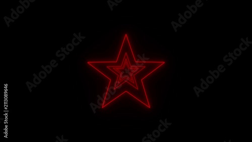 Vertical video neon star tunnel loop animation background Abstract digital background Tunnel with disco style stars, VJ Loop Glowing Disco Tunnel Neon Star Futuristic star neon