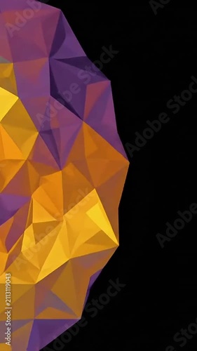 Abstract low poly geometric background design