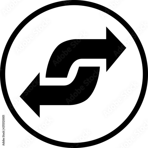 Photography Reshuffle Alt - black on white minimalist