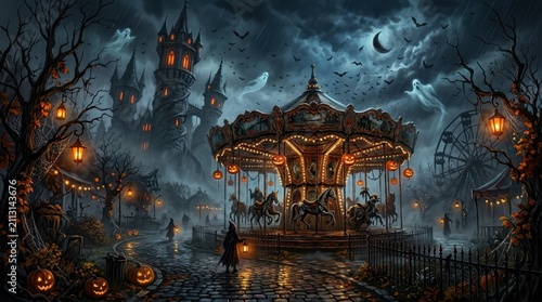 Spooky Haunted Carousel