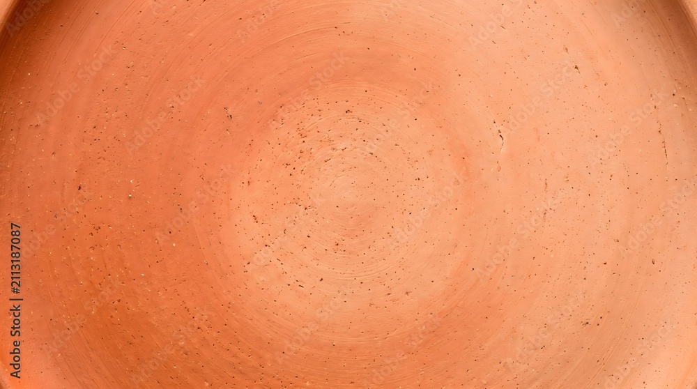 Fototapeta premium Smooth reddish terracotta macro stock texture, polished, subtle color gradient, warm reddish-cream palette, flat lay culinary background.