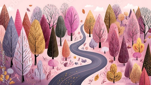 Nature-inspired visual concepts exploring seasons, sustainability, eco lifestyle, and mindfulness through immersive perspectives and diverse artistic styles.