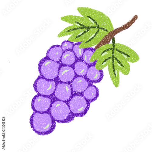 Slika na platnu bunch of grapes with leaves