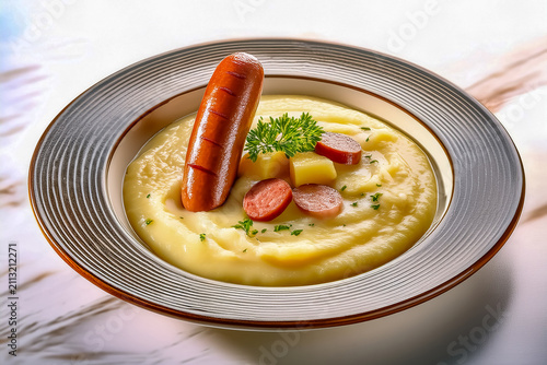 Kartoffelsuppe mit Würstchen
