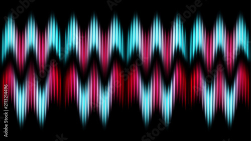 Abstract Colorful Sound Wave Equalizer Background with Rainbow Spectrum Glowing Digital Lines and Music Technology Vector Illustration Wallpaper Design