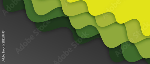 Abstract paper cut art background design for website template
