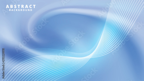 Abstract Blue Swirl Background, Flowing Light Waves, Smooth Gradient Texture, Modern Design