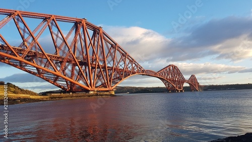 Konstfotografi Forth Bridge over the Firth of Forth in daylight, Scotland