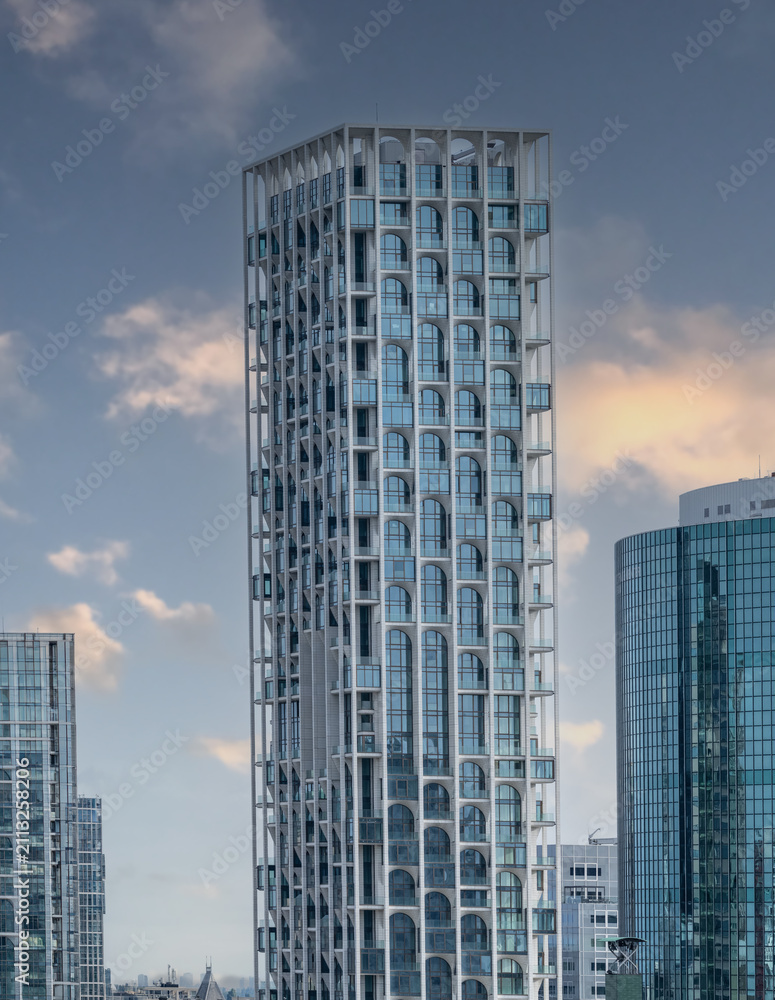 Fototapeta premium Modern High Rise Buildings in Rotterdam