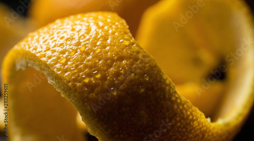 Pealed orange skin
