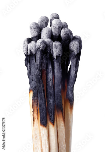 Photography abgebrannte Streichhölzer,  burnt-out matches