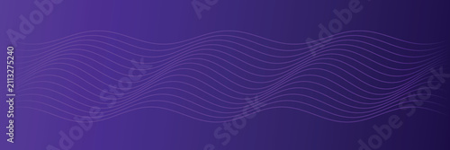 Minimalist wavy lines seamless pattern - abstract gradient wave background vector for UI design