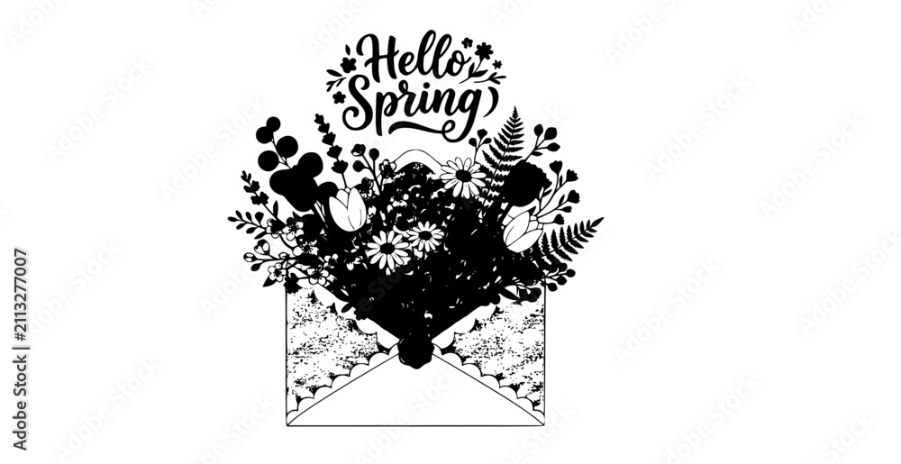 Fototapeta premium black and white vector