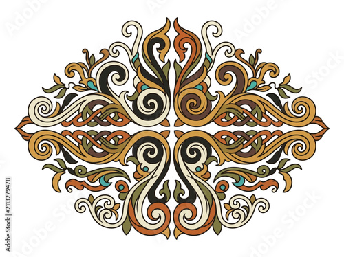 Ornate Celtic Knot Inspired Decorative Flourish