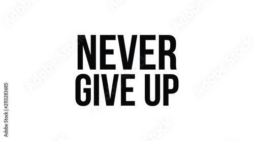 Canvastavla Text Silhouette With Motivational Phrase On White Background Silhouette