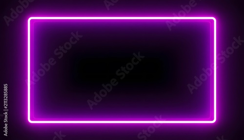 glowing neon frame