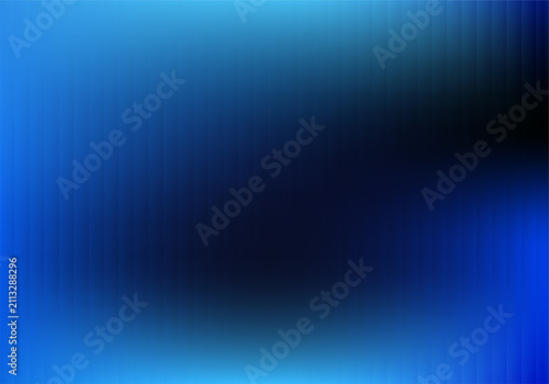 Abstract Futuristic Blue Gradient Background with Soft Wavy Fractal Effect, Iridescent Neon Glow, Ribbed Texture and Soft Light Reflection