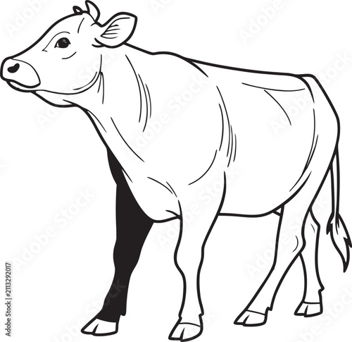 Walking Cow Silhouette
