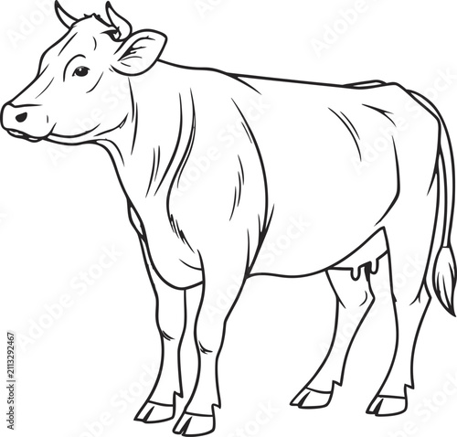 Farm Cow Silhouette