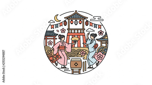 Photography Traditional Chinese New Year Celebration Illustration.