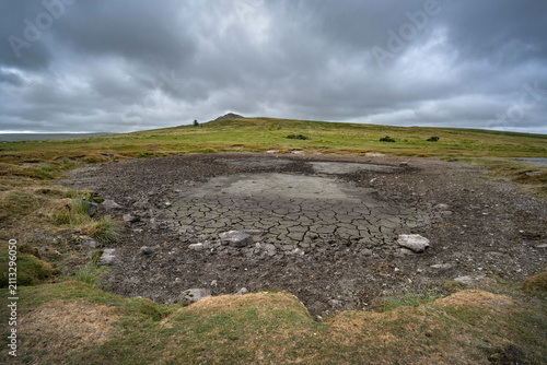 Canvas Print Dartmoor drought in July 2026