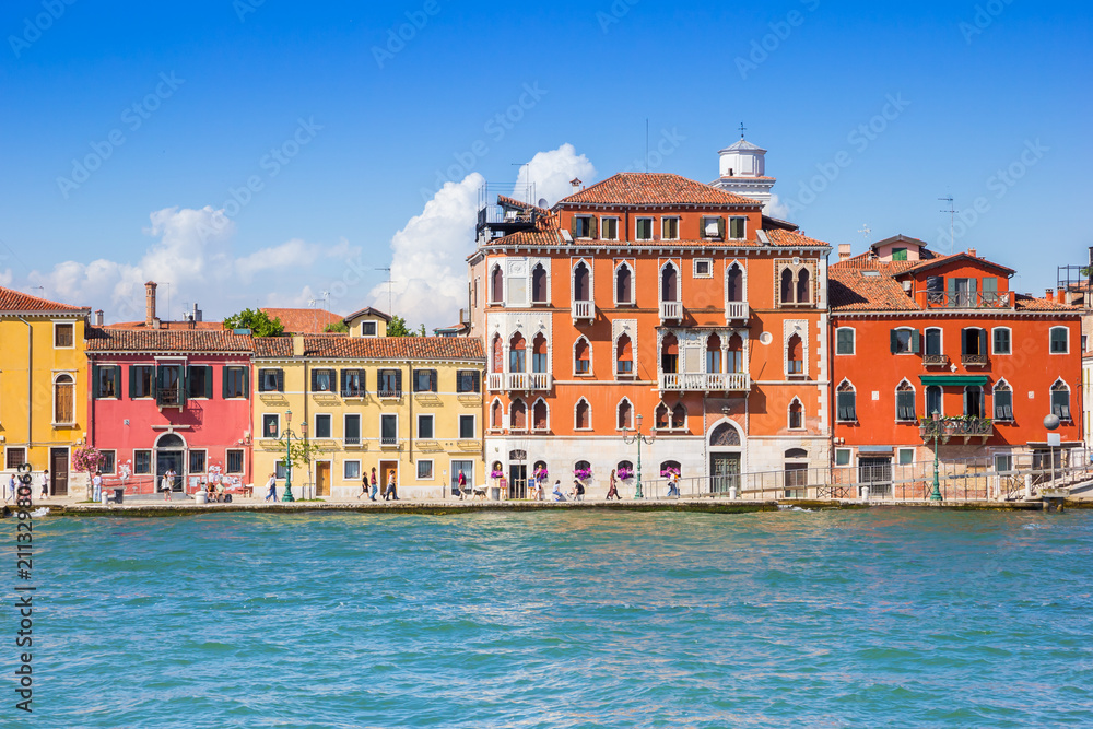 Obraz premium Palazzo Clary palace at the Zattere waterfront promenade in Venice, Italy