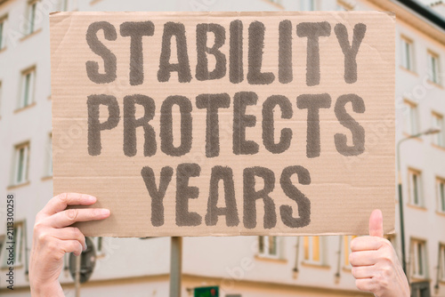 Konstfotografi "Stability Protects Years" Choosing steadiness now safeguards your future