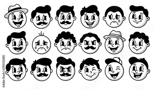Foto vector set of chinese characters
