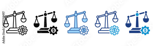 Canvas Print Cost Advantage icon set multiple style collection