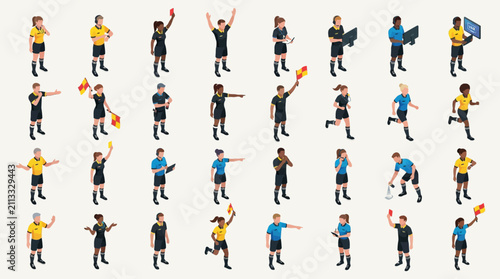 Young athletes participating in a sports event wearing black uniforms with yellow accents engaging in various physical