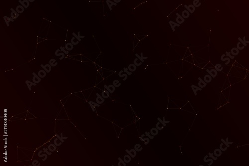 Foto A mesmerizing dark background with a scattering of glowing constellations and st