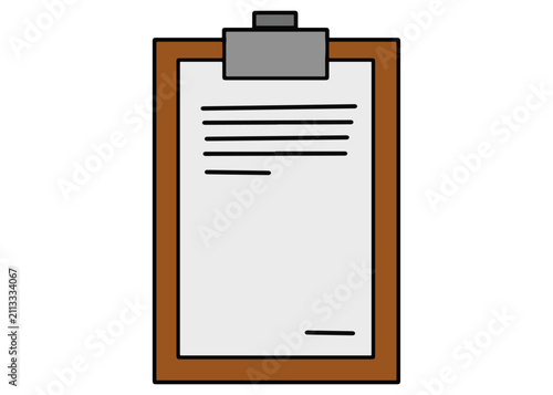Office Clipboard Cartoon
