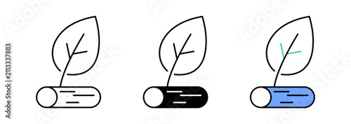Konstfotografi Biomass Energy Outline Icon