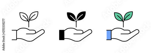 Konstfotografi Sustainable Agriculture Outline Icon