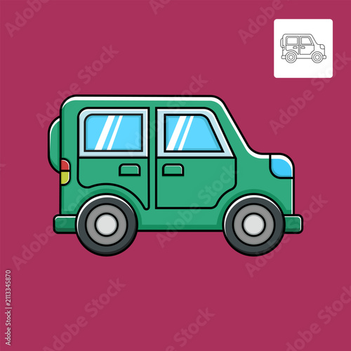Graphic Car Vector Illustration For Your Design