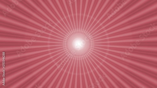Bright radial sunburst and light rays converging to central glow background animation