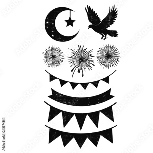  Pakistan Independence Day Silhouette Bundle