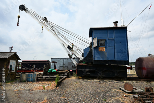 Obraz na płótnie 1941 Dockyard Steam Crane. 